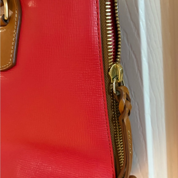 Dooney & Bourke Red and Tan Shoulder Bag - Picture 8 of 13